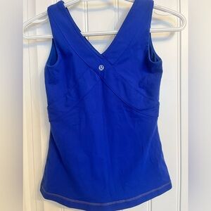 lululemon athletica V‑Neck Colbalt Blue Tank